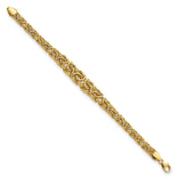 14k Graduated Byzantine Bracelet-SF2813-7.25