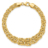 14k Graduated Byzantine Bracelet-SF2813-7.25