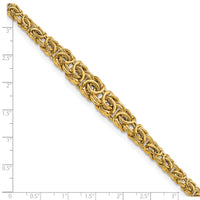 14k Graduated Byzantine Bracelet-SF2813-7.25