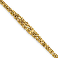 14k Graduated Byzantine Bracelet-SF2813-7.25
