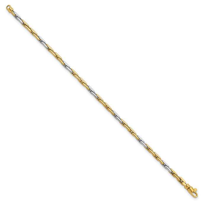 14K Two-Tone Polished Fancy Link Bracelet-SF2833-7.5