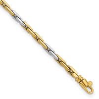 14K Two-Tone Polished Fancy Link Bracelet-SF2833-7.5