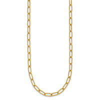 14K Textured Open Link Necklace-SF2839-18