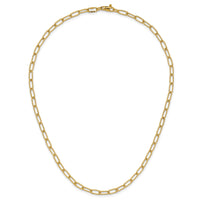 14K Textured Open Link Necklace-SF2839-18