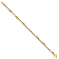 14K Polished Fancy Link Bracelet-SF2843-7.5