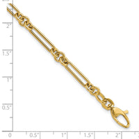 14K Polished Fancy Link Bracelet-SF2843-7.5