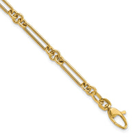 14K Polished Fancy Link Bracelet-SF2843-7.5