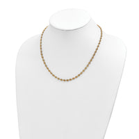 14K Polished Fancy Link Necklace-SF2844-18