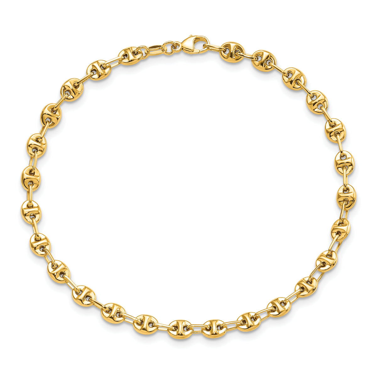 14K Polished Fancy Link Bracelet-SF2844-7.5