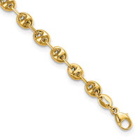 14K Polished Fancy Link Bracelet-SF2844-7.5