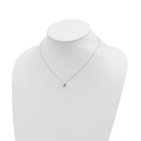 14k Polished Puffed Star 16.5in Necklace-SF2898-16.5