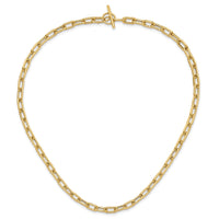 14K Polished Fancy Toggle Link Necklace-SF2970-18