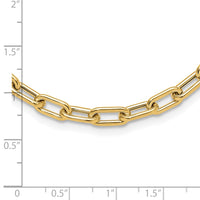 14K Polished Fancy Toggle Link Necklace-SF2970-18