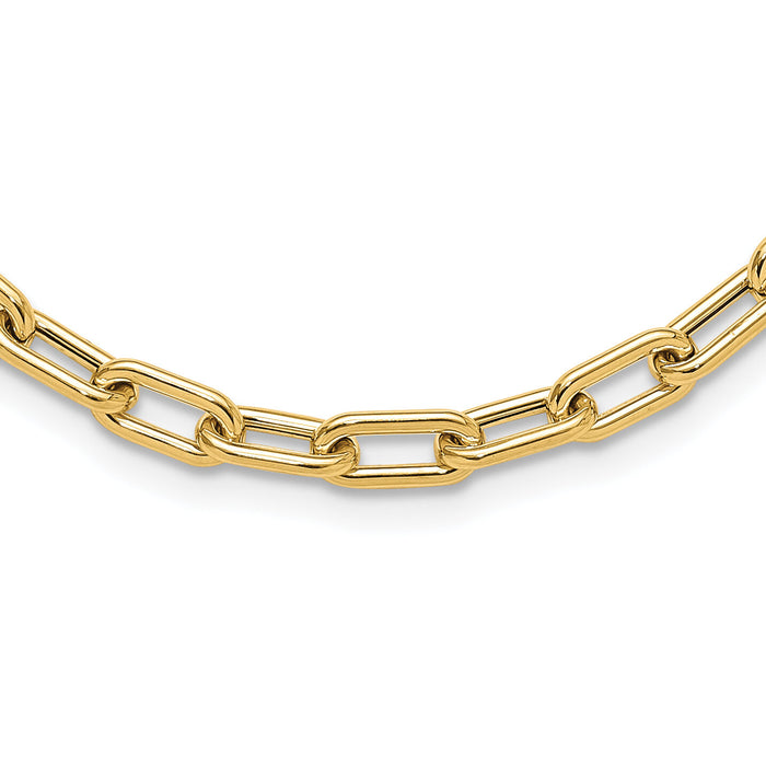 14K Polished Fancy Toggle Link Necklace-SF2970-18