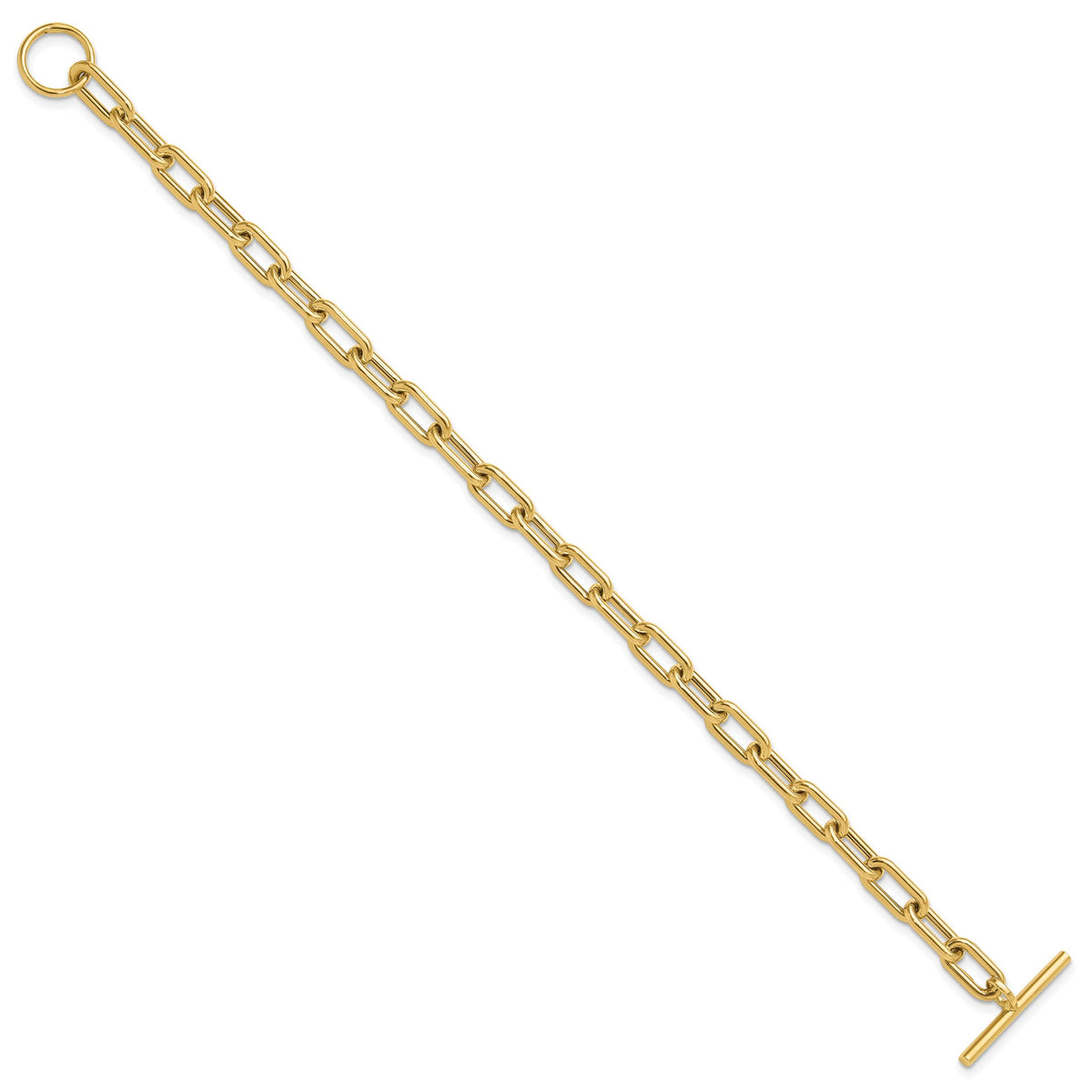 14K Polished Fancy Toggle Link Bracelet-SF2970-7.5
