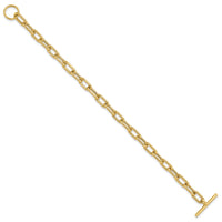 14K Polished Fancy Toggle Link Bracelet-SF2970-7.5