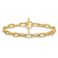 14K Polished Fancy Toggle Link Bracelet-SF2970-7.5