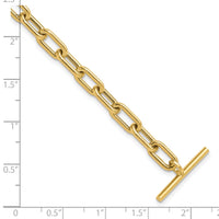 14K Polished Fancy Toggle Link Bracelet-SF2970-7.5