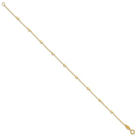 14K Polished Cube Stations Bracelet-SF2975-7.75