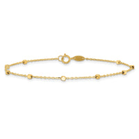 14K Polished Cube Stations Bracelet-SF2975-7.75