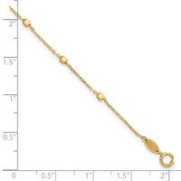 14K Polished Cube Stations Bracelet-SF2975-7.75
