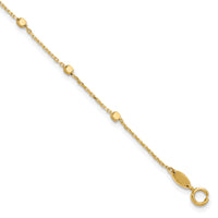 14K Polished Cube Stations Bracelet-SF2975-7.75