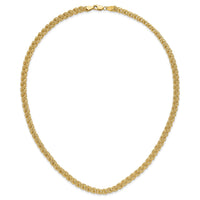 14K Polished Fancy Triple Link Necklace-SF2994-18