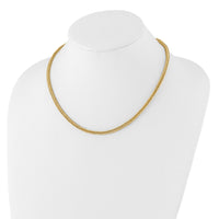 14K Polished Fancy Link Necklace-SF2999-18