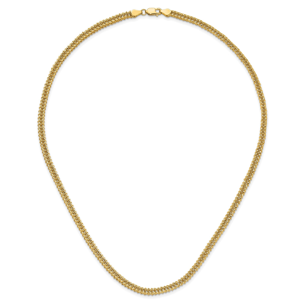 14K Polished Fancy Link Necklace-SF2999-18