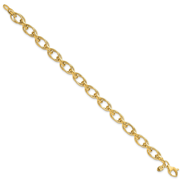 14K Polished Fancy Bracelet-SF3005-8
