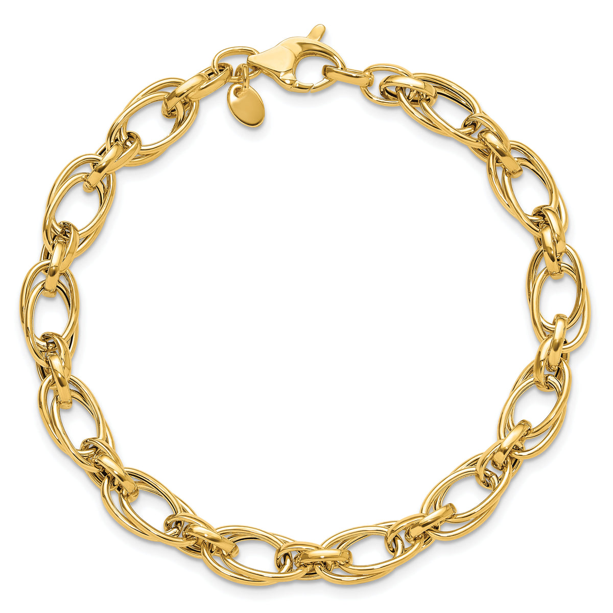 14K Polished Fancy Bracelet-SF3005-8