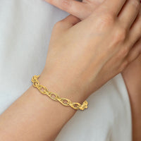 14K Polished Fancy Bracelet-SF3005-8