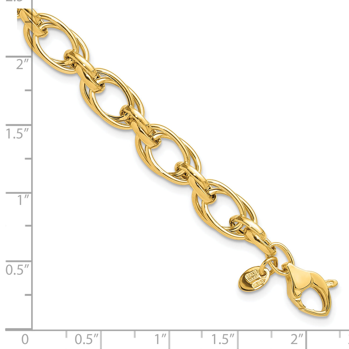 14K Polished Fancy Bracelet-SF3005-8