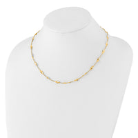 14K Polished Fancy Necklace-SF3032-18