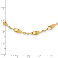 14K Polished Fancy Necklace-SF3032-18