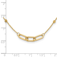 14K Polished and Diamond-cut Fancy Necklace-SF3033-18