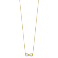 14k Polished Infinity 16.5in with 1in ext Necklace-SF3049-16.5