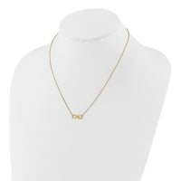 14k Polished Infinity 16.5in with 1in ext Necklace-SF3049-16.5
