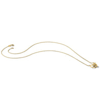 14K Polished Bee Necklace-SF3051-17.5