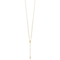 14K Polished Rosary-SF3059-24.5