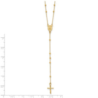 14K Polished Rosary-SF3059-24.5