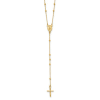 14K Polished Rosary-SF3059-24.5