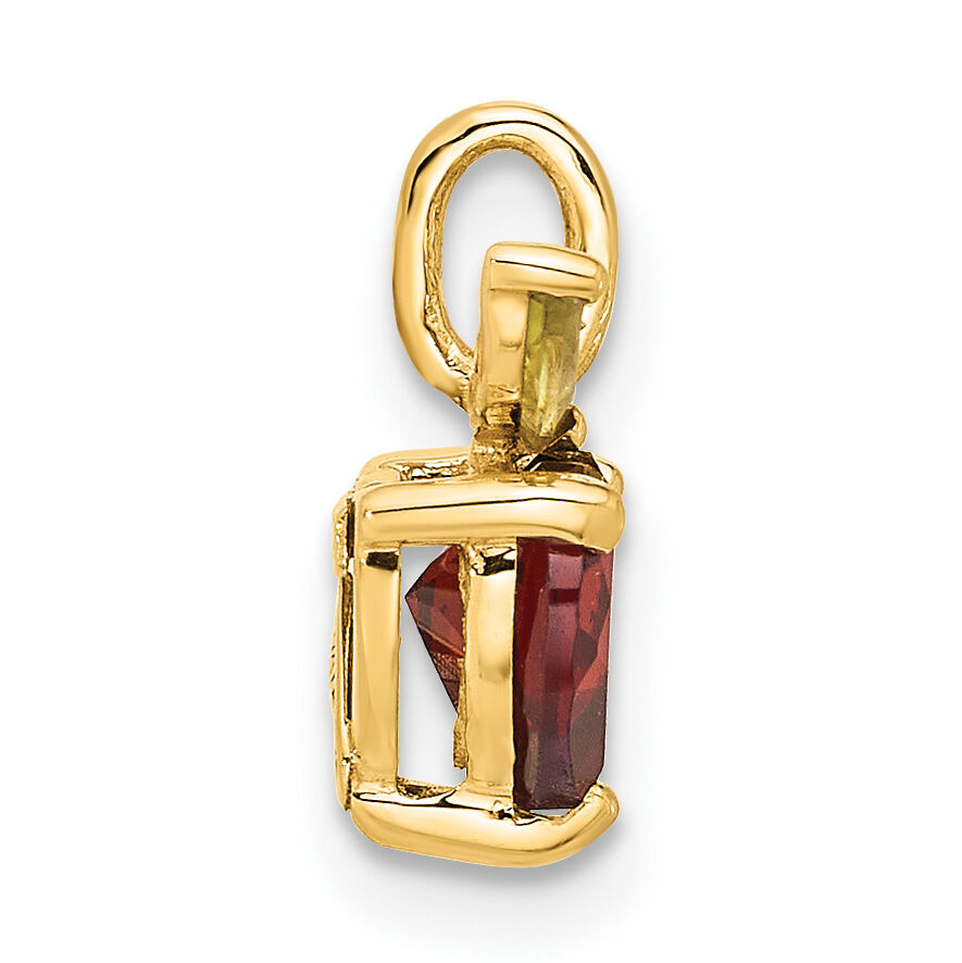 14K Gold Garnet and Peridot Apple Chain Slide-SF3071P