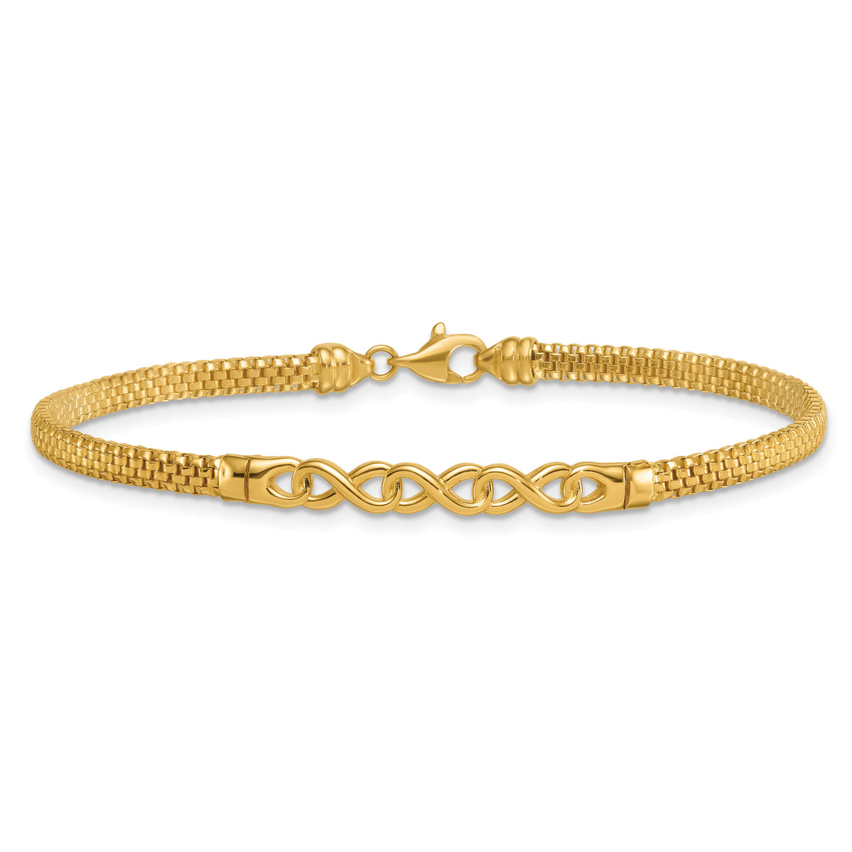 14k Polished Infinity 7.5in Fancy Link Bracelet-SF3104-7.5
