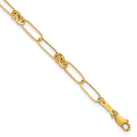 14k Polished Fancy Link 7.5in Bracelet-SF3109-7.5