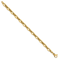 14k Polished 7.5in Fancy Link Bracelet-SF3116-7.5
