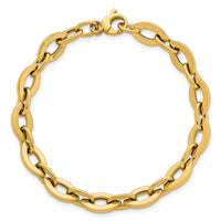 14k Polished 7.5in Fancy Link Bracelet-SF3116-7.5