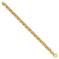 14k Polished 7.5in Fancy Link Bracelet-SF3117-7.5