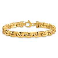14k Polished 7.5in Fancy Link Bracelet-SF3117-7.5