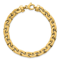 14k Polished 7.5in Fancy Link Bracelet-SF3117-7.5